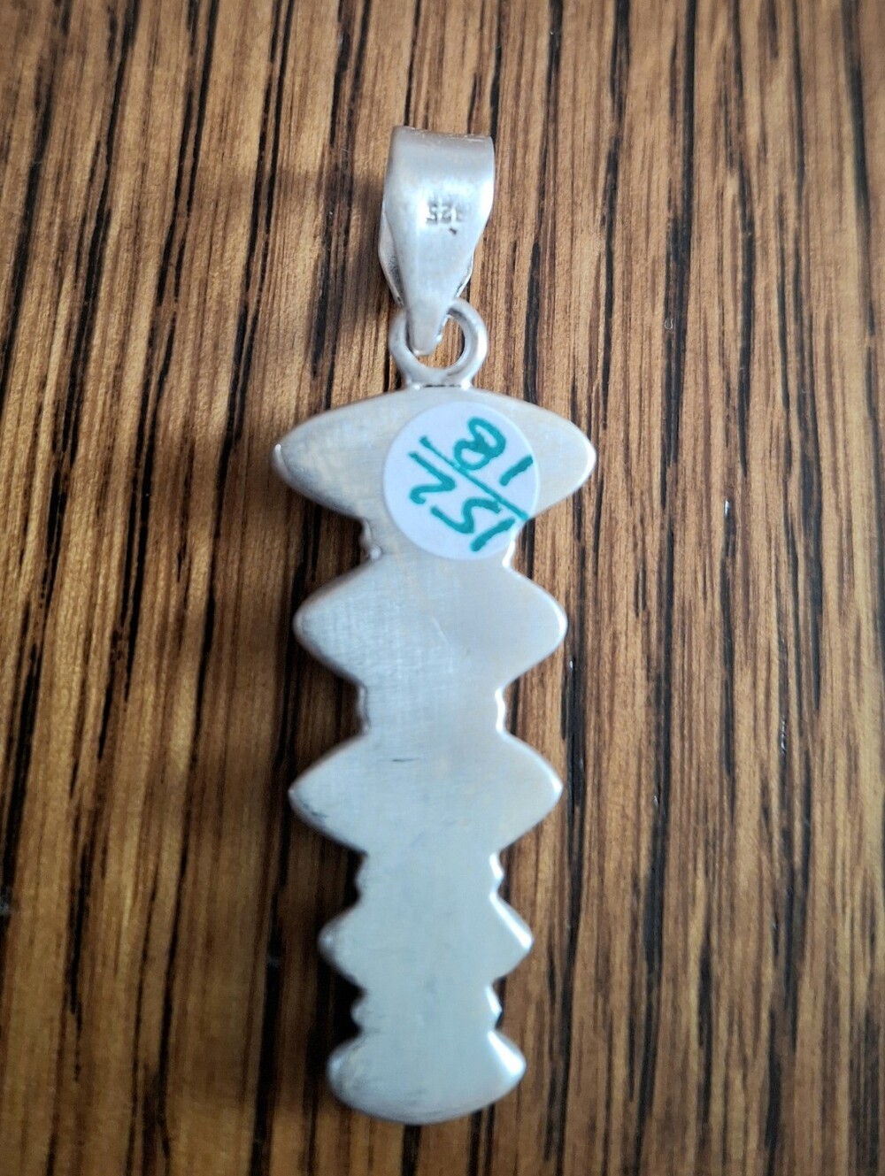 Sonoran Gold Turquoise On Sterling Silver Pendant - Picture 5 of 5